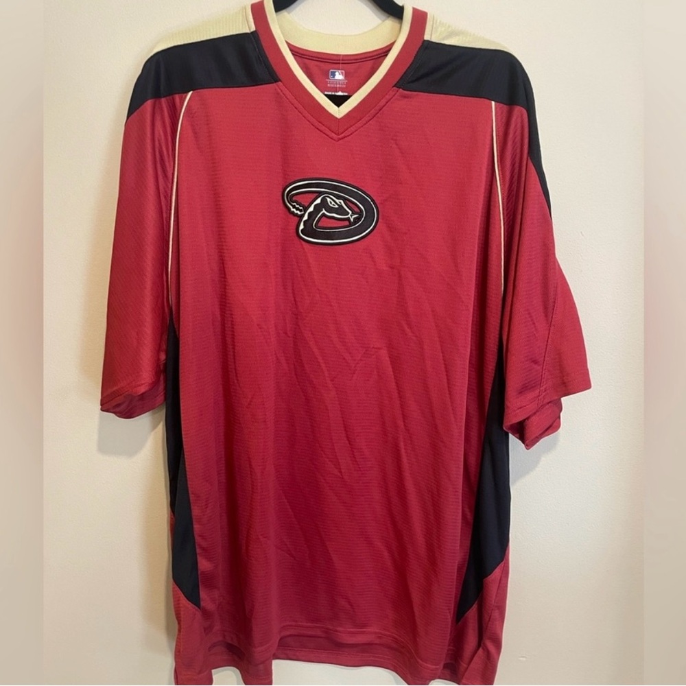 Baseball Genuine Merchandise Red and Black Arizona Diamondbacks Men's Jersey